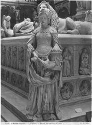 Cattedrale di San Pietro e San Paolo di Nantes, Tomba di Francesco II, Duca di Bretagna e Margherita di Foix, dettaglio di Fortezza, 1502-07